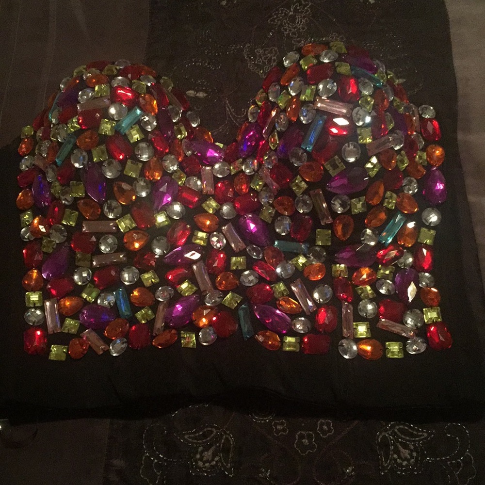 Beaded bustier